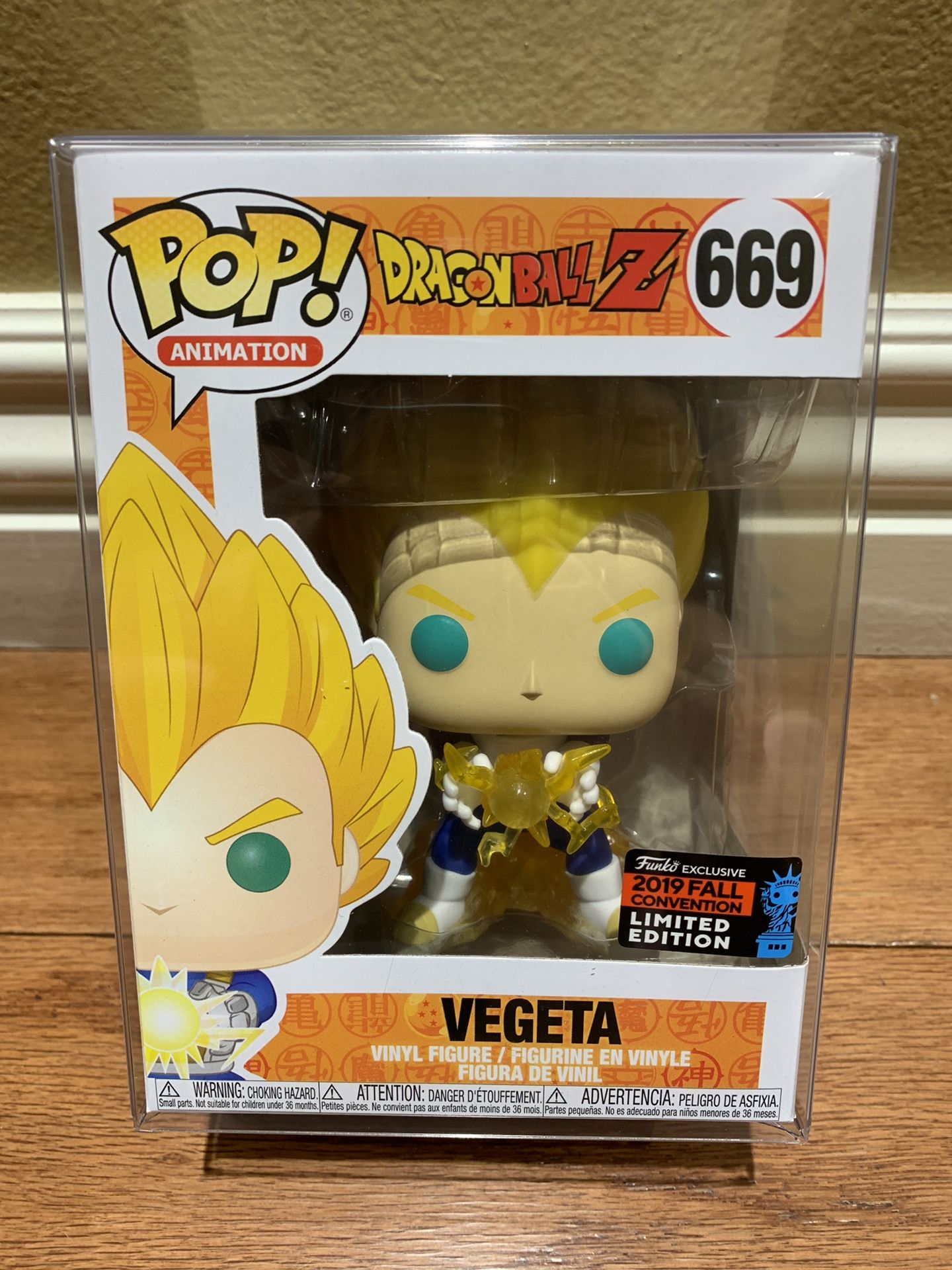 Funko Pop! Dragonball Z DBZ Vegeta NYCC Hot Topic Exclusive