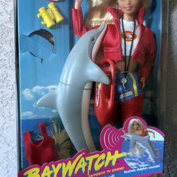 1994 Baywatch Lifeguard Barbie w Dolphin – New in Box