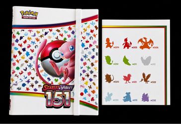 Pokemon Mew Binder And Poster Set Only Scarlet & Violet 151