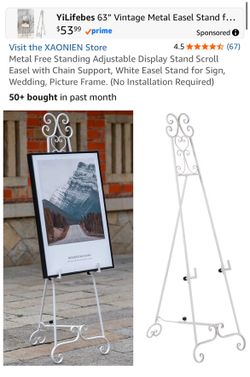 White Iron Easel