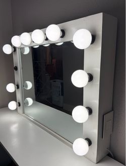 White Vanity Mirror