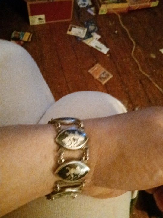 1940 Sterling Silver Antique Bracelet 