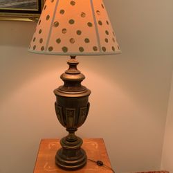 Vintage Heavy , Tall 36” Table Lamp