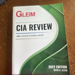 Gleim CIA Review 2022 Part 2 by Gleim. Practice Of Internal Auditing PB, VG