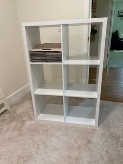 White Cube Storage Shelving Unit