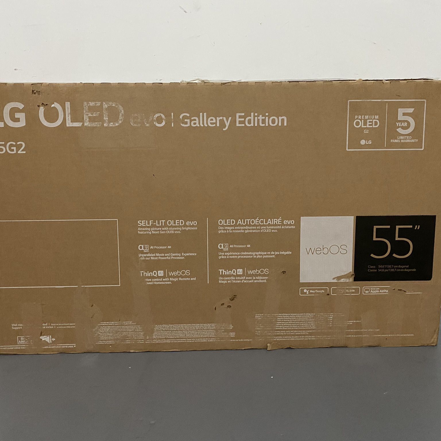 LG G2 55-inch OLED evo Gallery Edition TV About This Item