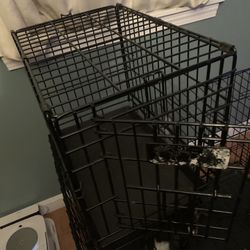 Small Dog Training Crate With Tray 