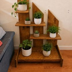 New Wood Plant Stand