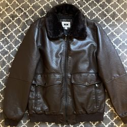 Joseph Aboud Leather Aviator Jacket.