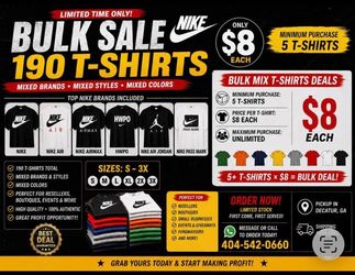 Nike mix tshirt deals sizes S- 3x unisex