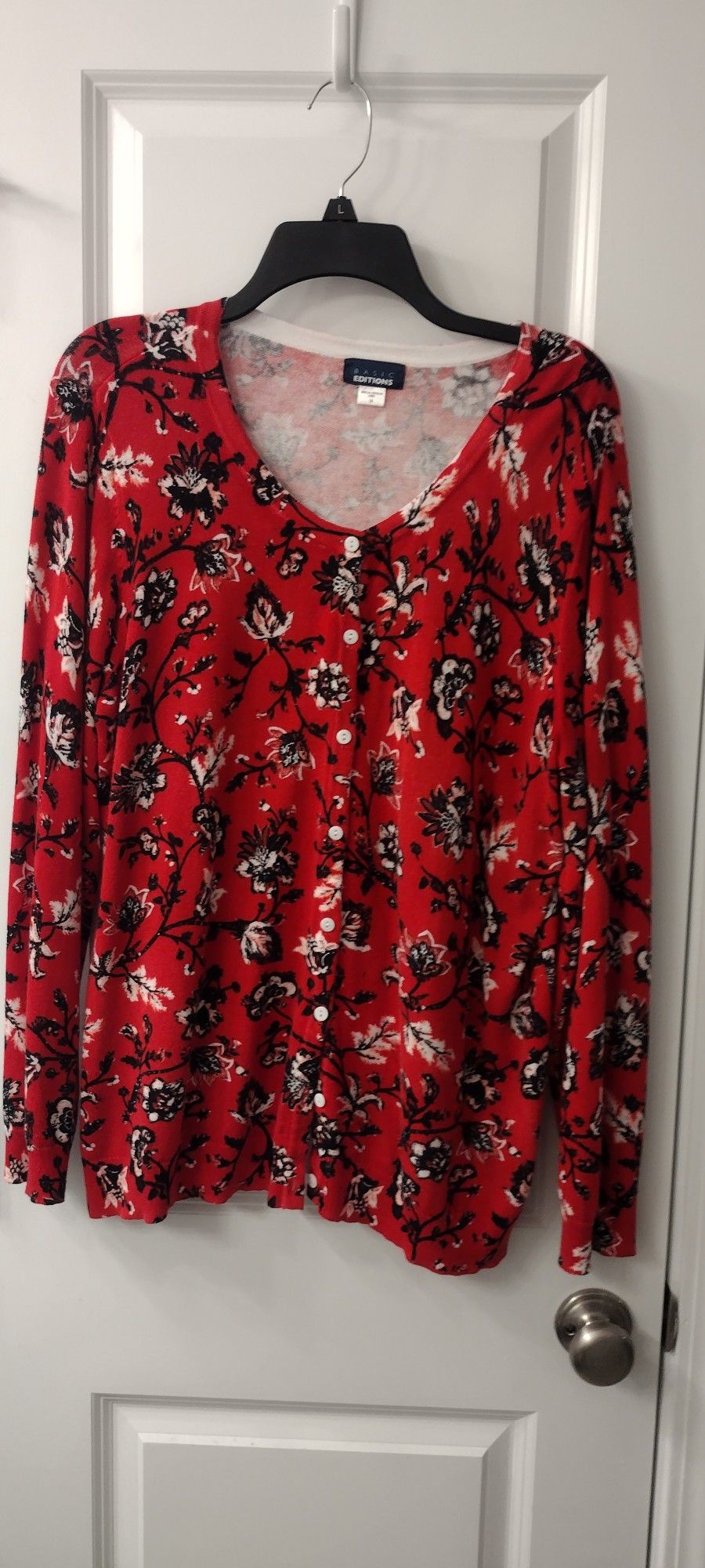 Sweater Red Floral