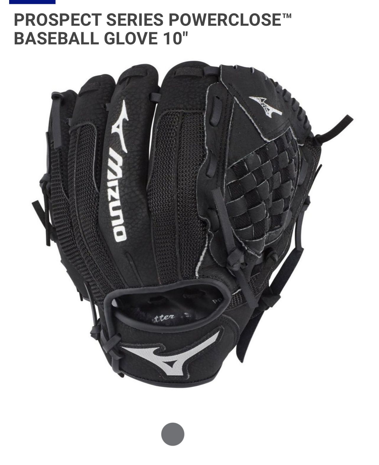 Mizuno boys Brand New Baseball Glove 10 To 12