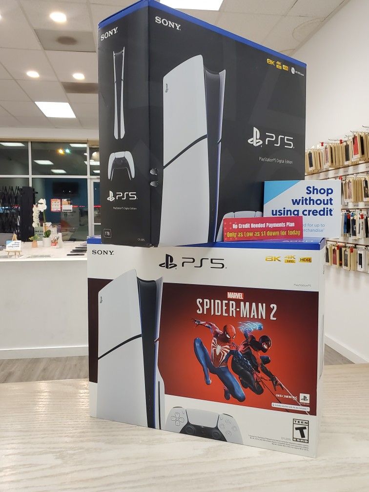 Sony Playstation Slim Gaming Console $1 DOWN TODAY, NO CREDIT NEEDED