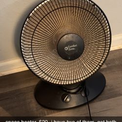two small space heaters