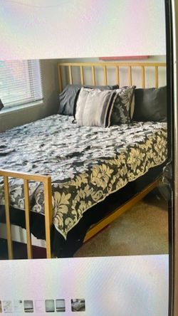 Queen bed and mattress