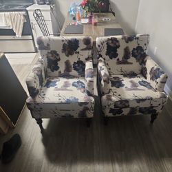 2 Flower Cover Chair