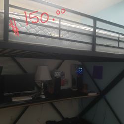 Full Size Loft Bed With Desk Bunkbed