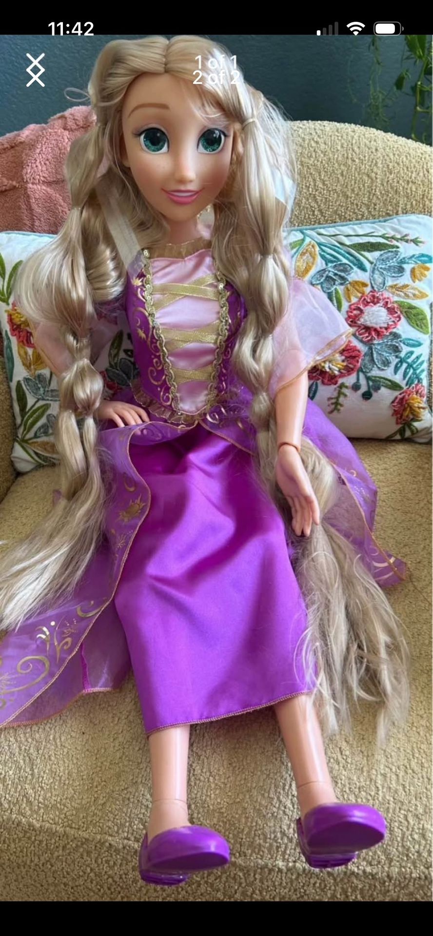Life Size RAPUNZEL Doll New