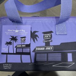 Purple Trader Joes Lunch Bag