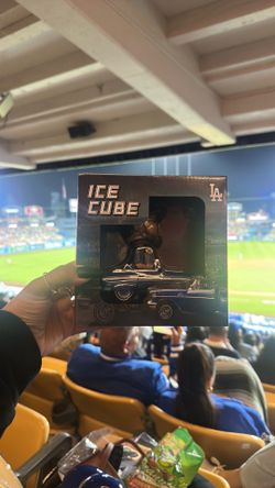 Ice cube bobble head