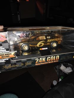 Vintage Nascar in 24k Gold Color Rare Find Great Condition