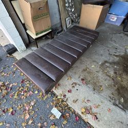 2 Leather Brown Chairs And 1 Ottoman $300.00