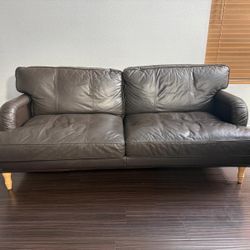 Real Leather Couch – IKEA – Great Condition – $100