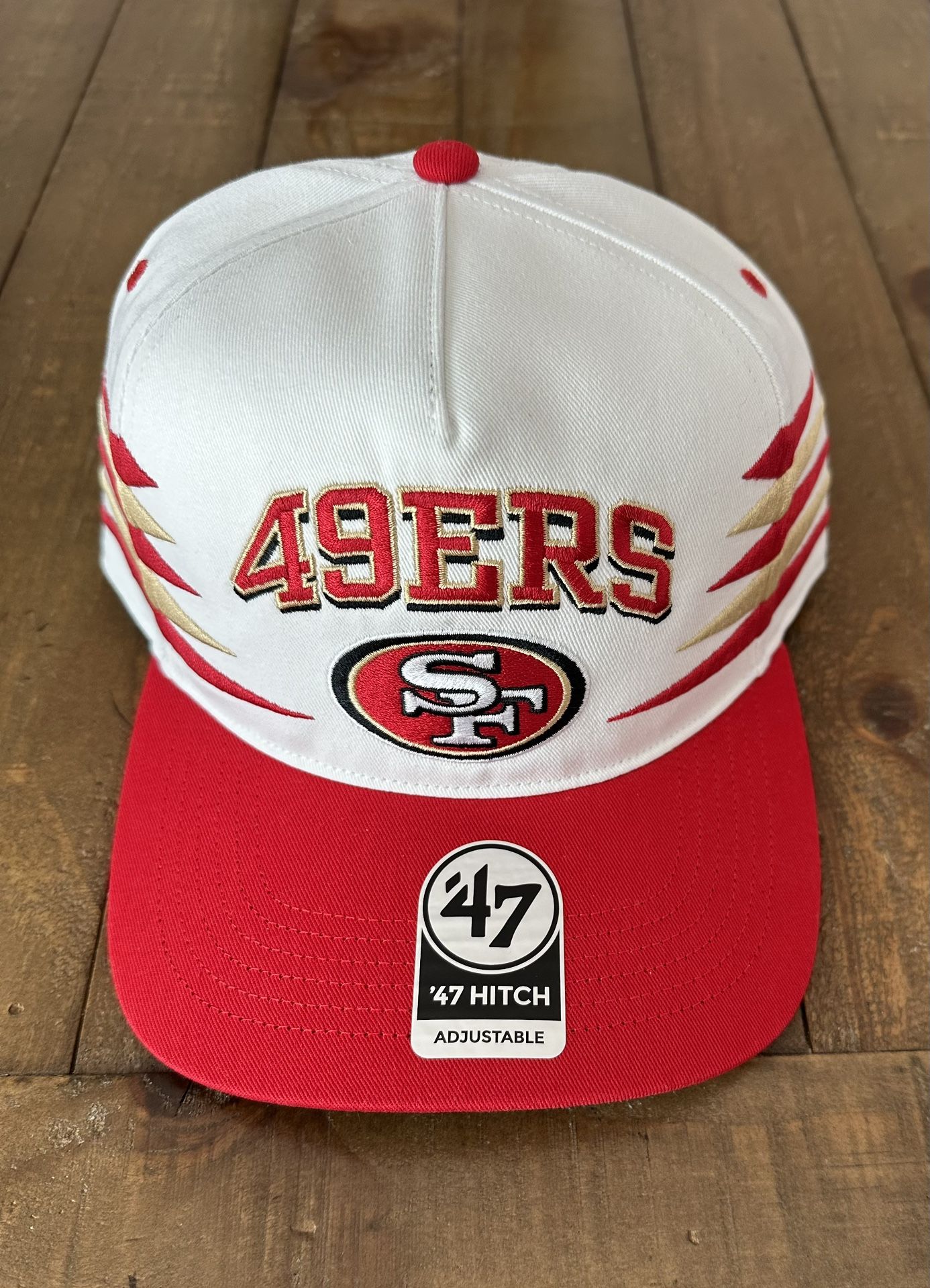 SAN FRANCISCO 49ERS DIAMOND CUT '47 HITCH RF RELAXED FIT - OSF / WHITE / A