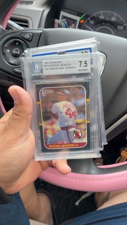 1987 Donruss Reggie Jackson BGS 7.5 Graded Card