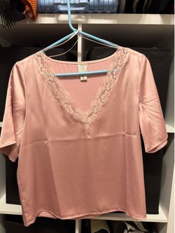 Pink Lacey top