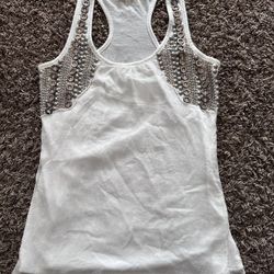 Women’s Miss Me Brand Beaded Tank Top Size S