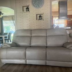 New Leather Reclinable Couch
