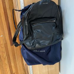 Leather Cole Haan backpack 
