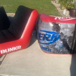 Nerf Bunkers And Chair Combo 