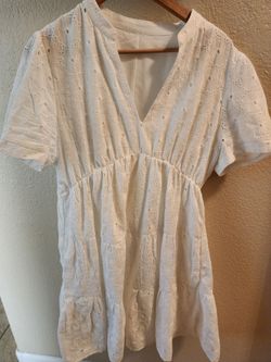 Xl White Dress..used