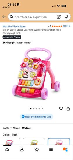 VTech Sit-to-Stand Learning Walker