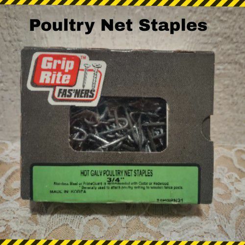 BOX OF POULTRY NET STAPLES