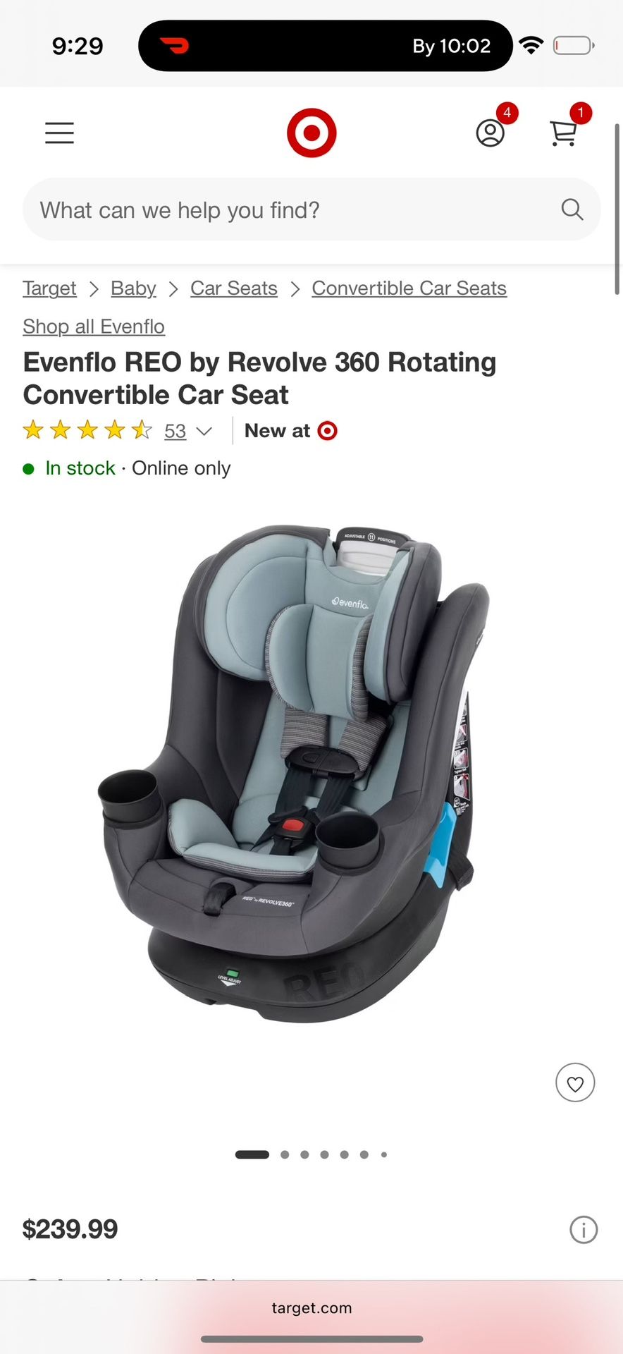 evenflo reo 360