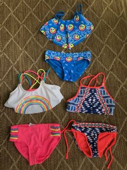 Justice swimsuits size 6 and 8
