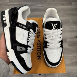 Louis Vuitton LV Trainers Black & White Sneaker Men