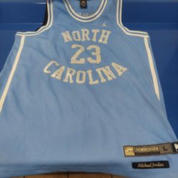 Jordan North Carolina Jersey  L