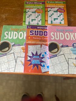 Brand new sudoku bookd.  5 of thrm