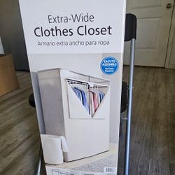 Extra Wide Clothes Closet Portable 