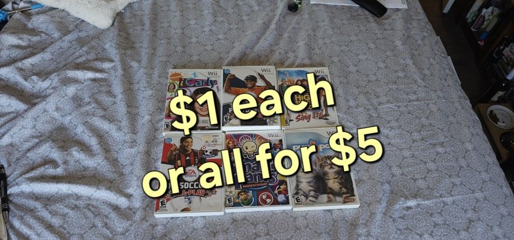 Nintendo Wii Games $1 Each Or All For $5
