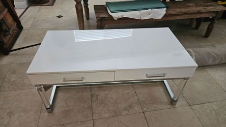 White coffee table