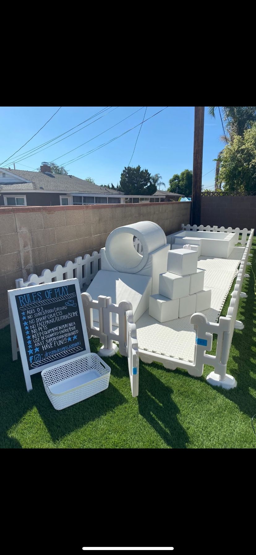 White Soft Play Equipment FOR SALE