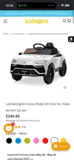 Lamborghini Urus Ride On Car for Kids