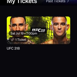 UFC 318 Cosm LA Dome Reserved Ticket 