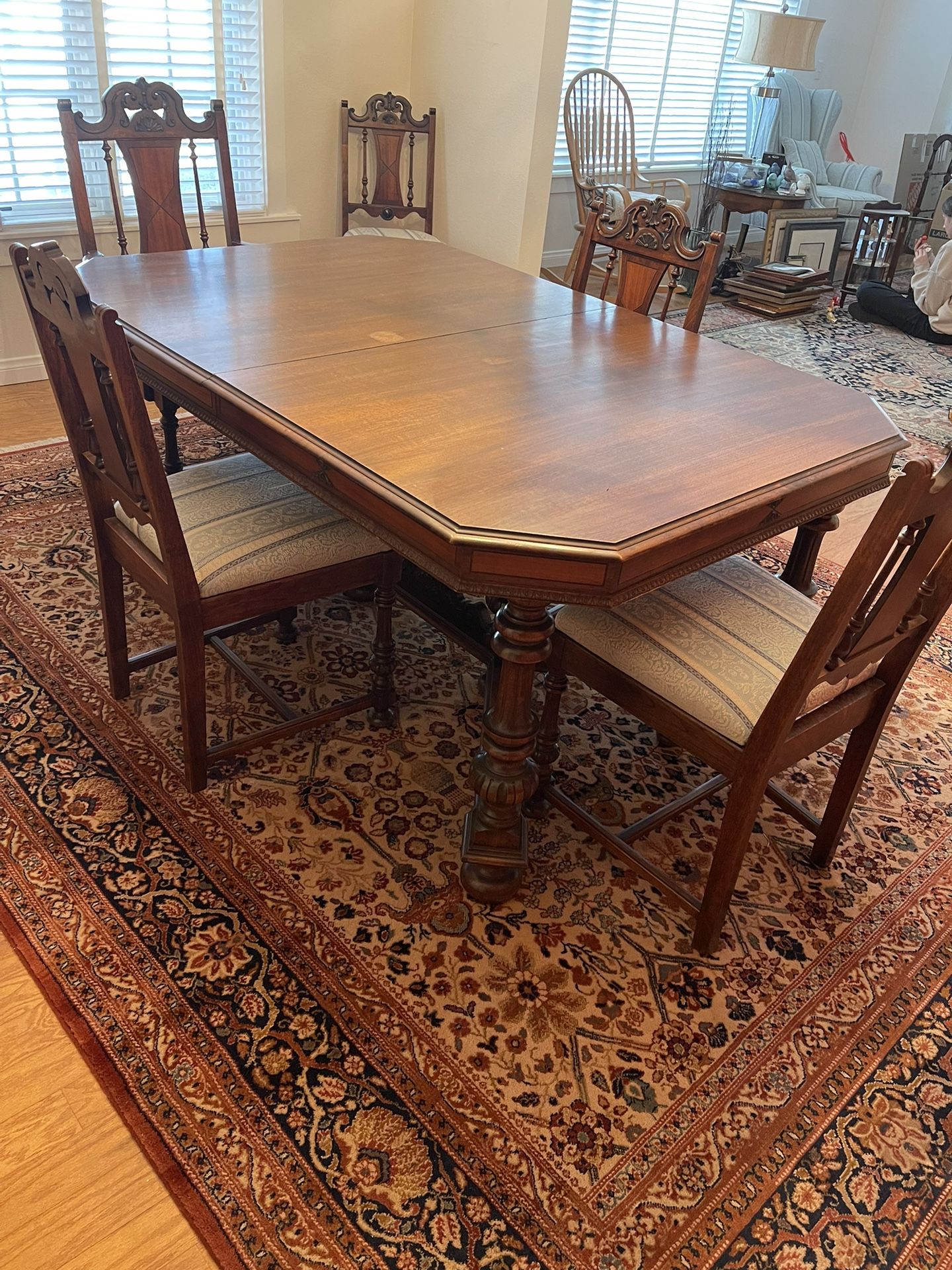 Antique Dining Table and chairs