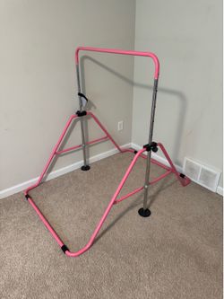 Kids Gymnastics Training Bar – Adjustable Kip Bar (Pink)